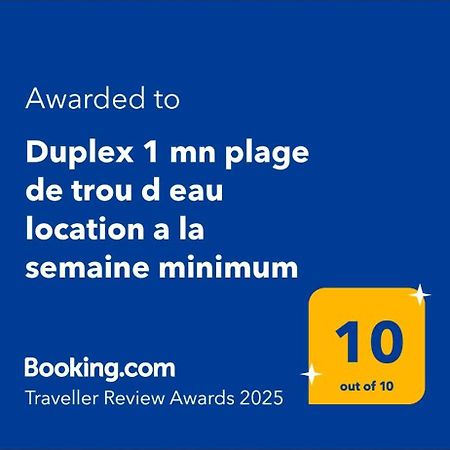 Duplex 1 Mn Plage De Trou D Eau Location A La Semaine Minimum 拉萨尔勒班 外观 照片